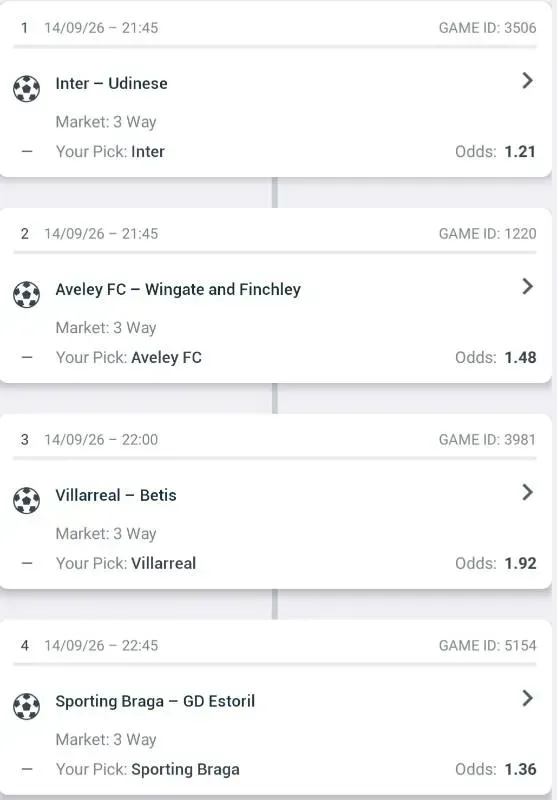 Prediction Slip screenshot