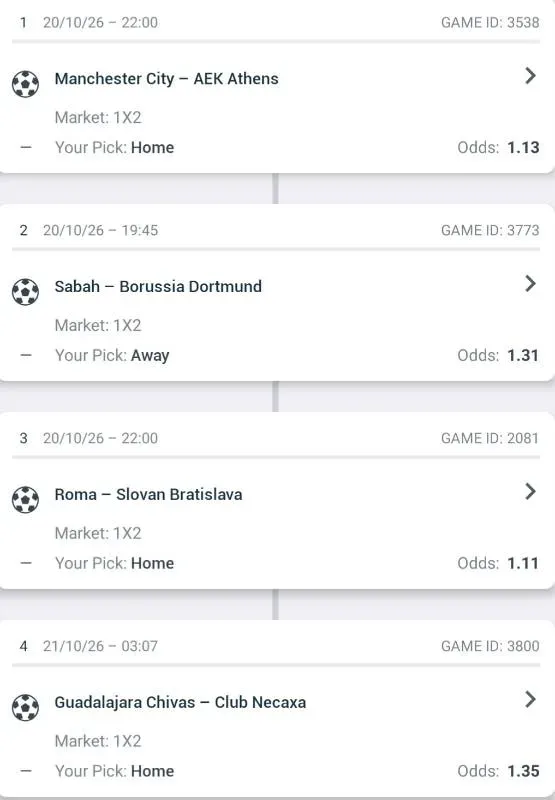 Prediction Slip screenshot